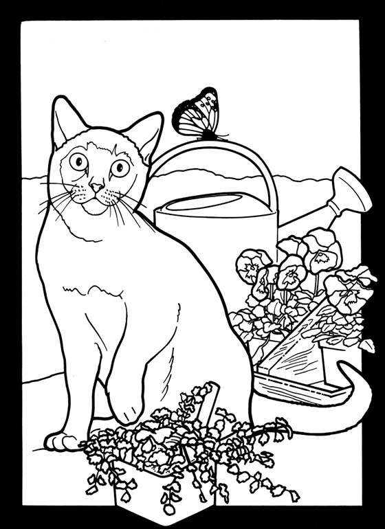 Coloriage De Chats. Imprimez Gratuitement 100 Images En encequiconcerne Coloriage De Chats 