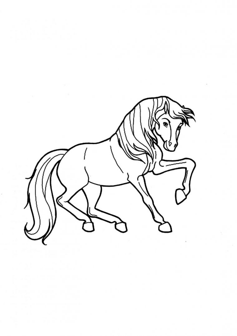 Coloriage De Cheval À Imprimer Gratuitement  Moncoloriage.fr concernant Dessin Animé De Cheval Gratuit