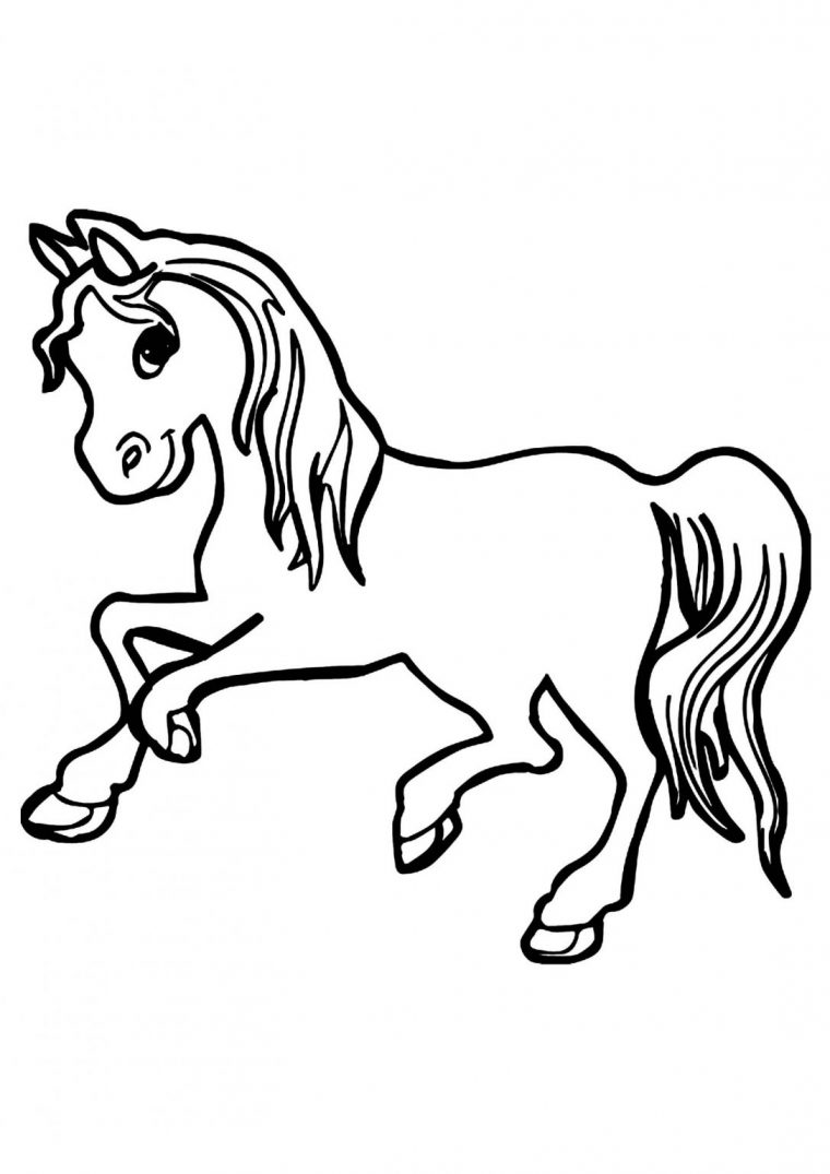 Coloriage De Cheval À Imprimer Gratuitement  Moncoloriage.fr concernant Imprimer Dessin De Cheval