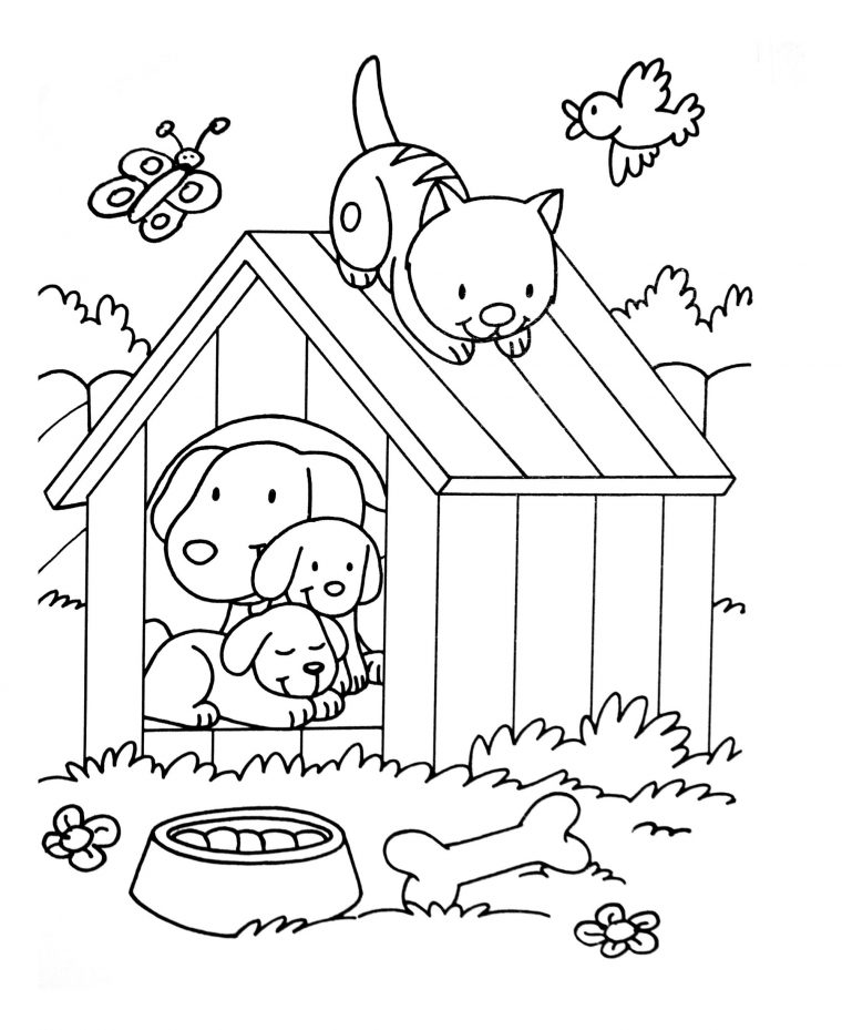 Coloriage De Chien À Télécharger – Coloriages De Chiens intérieur Dessin De Chien De Chasse A Imprimer