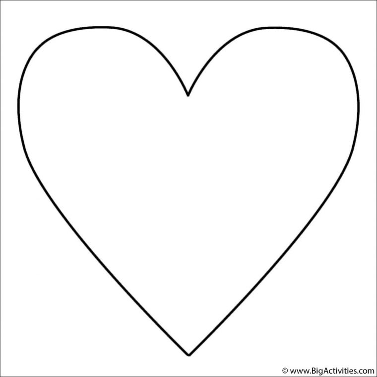 Coloriage De Coeur D Amour – Dessins En Couleur Gratuits à Coloriage Coeur D Amour