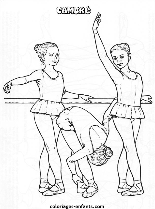 Coloriage De Danse À Imprimer Sur Coloriages-Enfants dedans Dessin Danse 