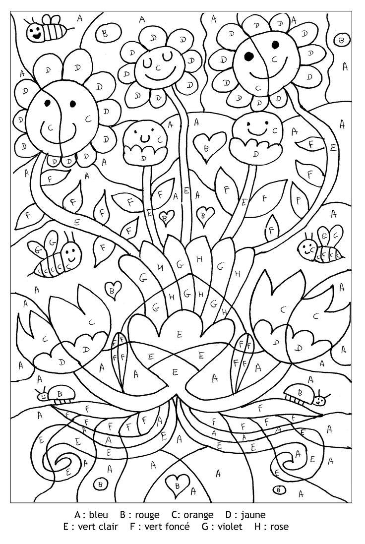 Coloriage De Fleurs De Printemps A Imprimer – Gratuit tout Coloriage Printemps