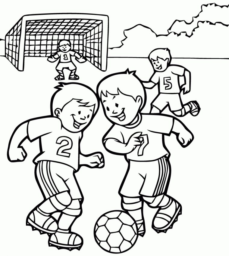 Coloriage De Football À Telecharger Gratuitement avec Dessin De Foot