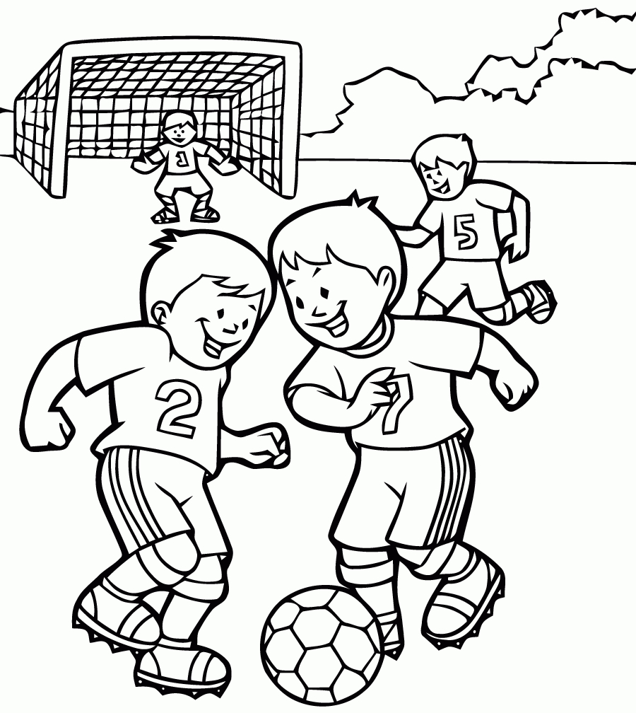 Coloriage De Football À Telecharger Gratuitement avec Dessin De Foot 