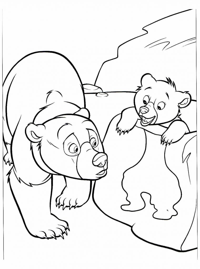 Coloriage De Frère Des Ours À Colorier Pour Enfants encequiconcerne Coloriage Ours À Imprimer