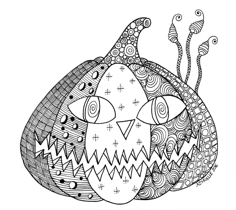 Coloriage De Halloween À Telecharger Gratuitement avec Dessin Citrouille Halloween