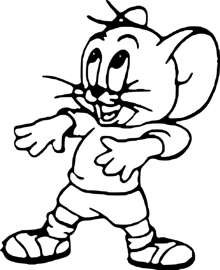 Coloriage De Jerry La Souris À Imprimer Sur Coloriage De dedans Dessin De Sourie