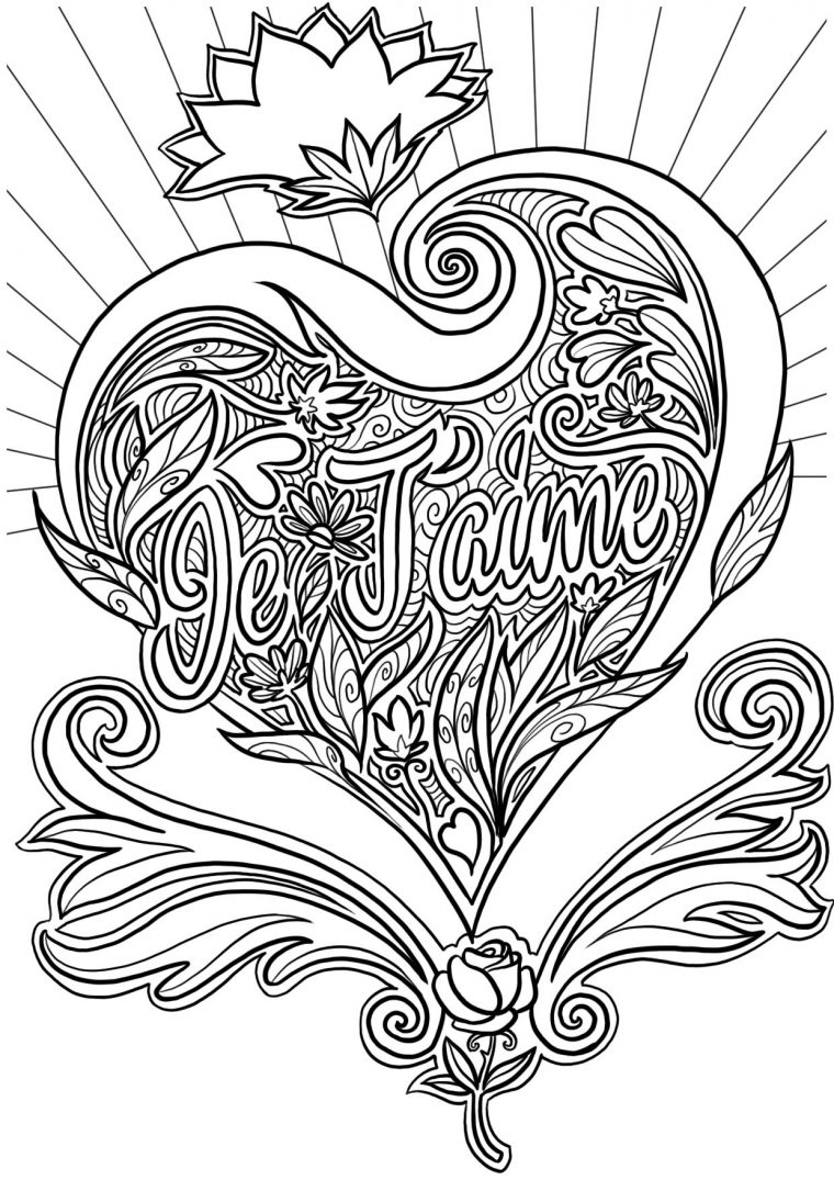 Coloriage De La Saint-Valentin  Coloriage Coeur encequiconcerne Coloriage De Coeur À Imprimer