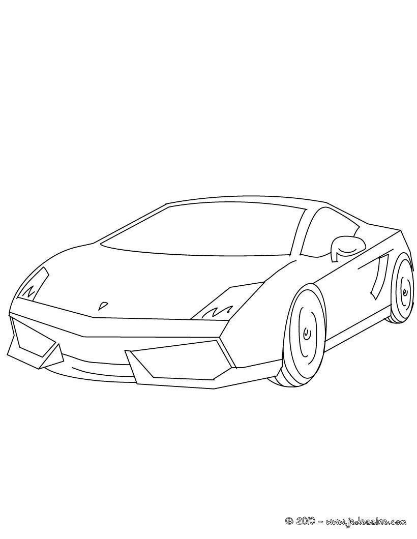 Coloriage De Lamborghini A Imprimer - Gratuit Coloriage tout Dessin De Lamborghini