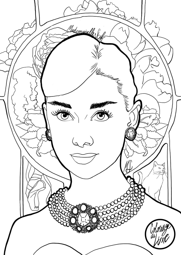 Coloriage De Luxe  Mademoiselle Stef concernant Cloriage 