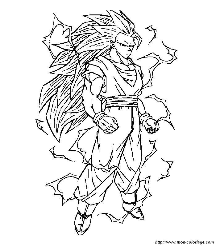 Coloriage De Manga Dragon Ball Z, Dessin 027 À Colorier serapportantà Dessin De Dragon Ball Z À Imprimer 