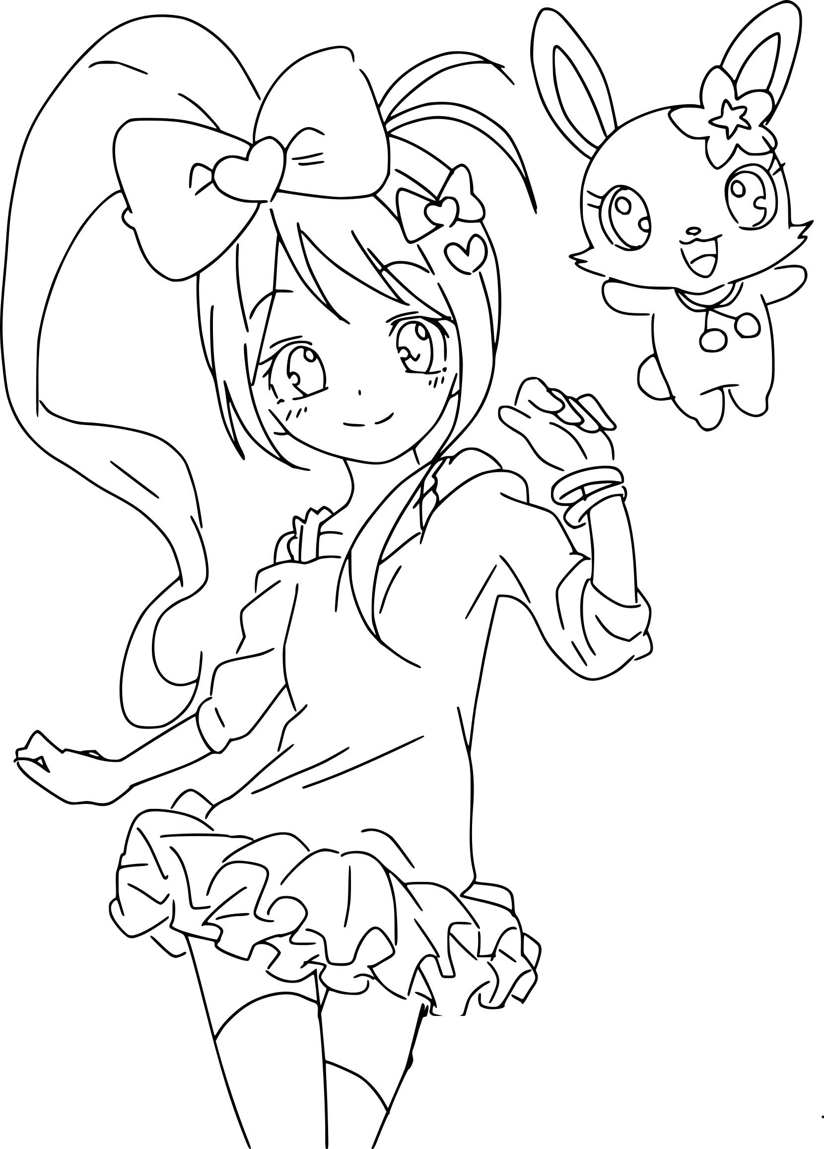 Coloriage De Manga Gratuit - Gratuit Coloriage dedans Dessin À Colorier 