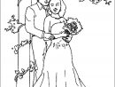 Coloriage De Mariage À Imprimer Sur Coloriages-Enfants tout Dessin Mariée