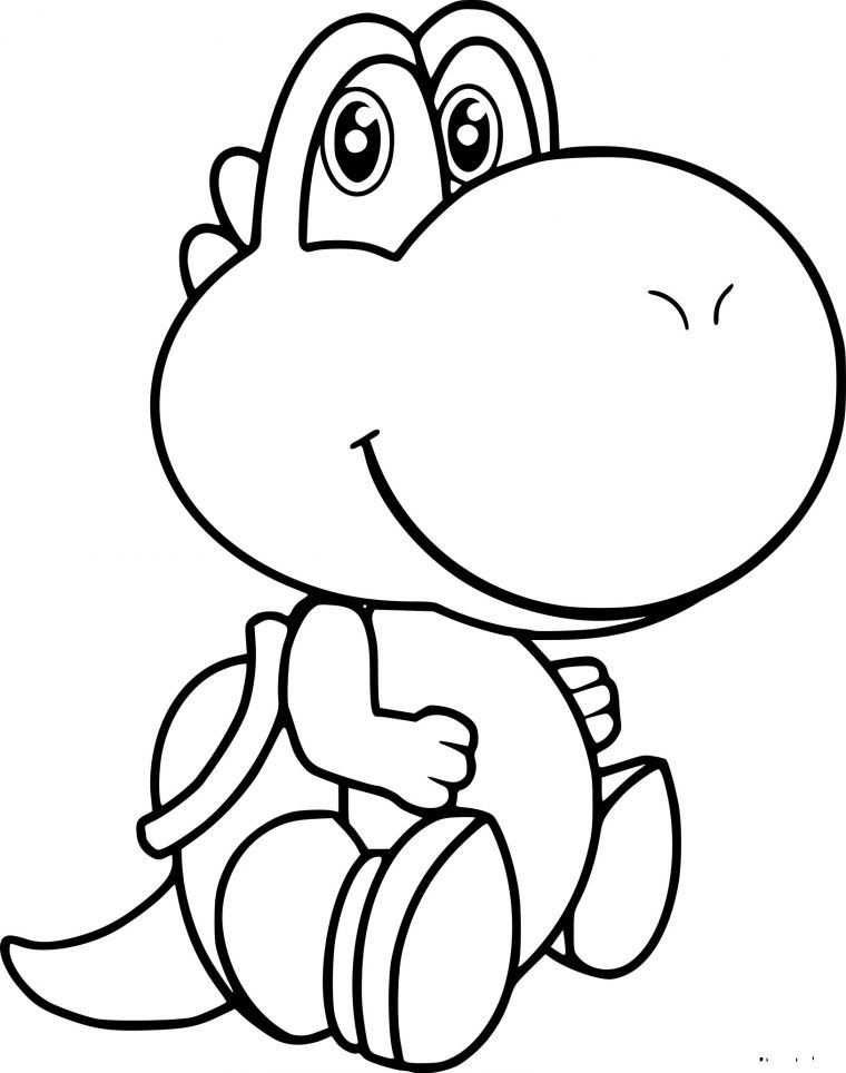 Coloriage De Mario Bros Yoshi À Imprimer Sur Coloriage De intérieur Dessin Mario Bros