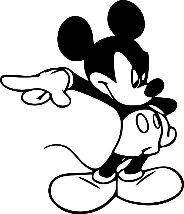 Coloriage De Mickey Énervé À Imprimer dedans Coloriage Maison De Mickey À Imprimer