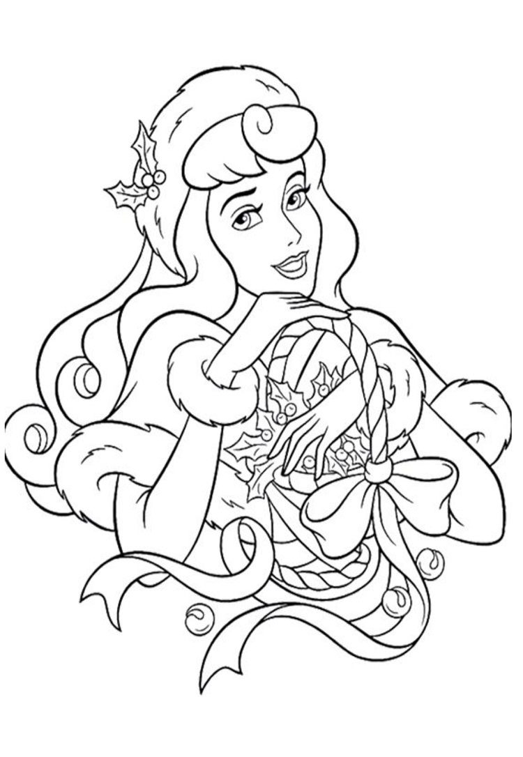 Coloriage De Noël Disney À Imprimer Gratuitement avec Dessin De Princesse Disney À Imprimer