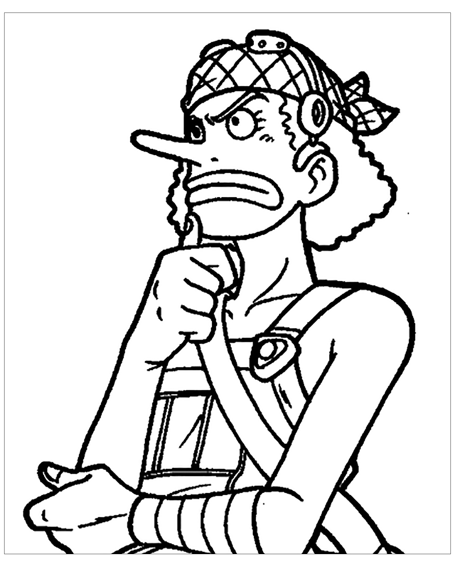 Coloriage De One Piece À Colorier Pour Enfants - Coloriage destiné Dessin A Imprimer One Piece