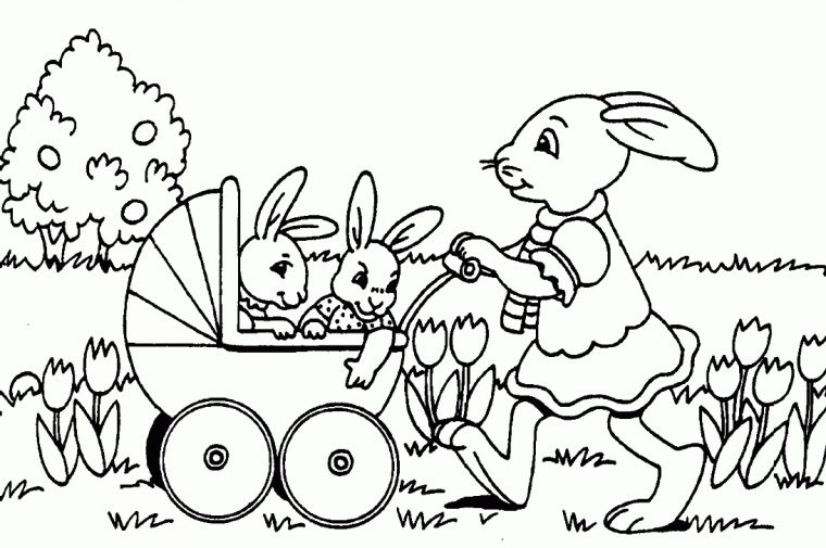 Coloriage De Pâque Gratuit À Colorier – Coloriage De encequiconcerne Lapin Coloriage À Imprimer