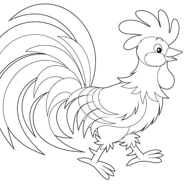 Coloriage De Pâques : Le Valeureux Coq - Magicmaman serapportantà Coloriage Coq 