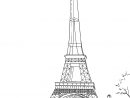 Coloriage De Paris Et Ses Merveilles : La Tour Eiffel serapportantà Coloriage Tour Eiffel