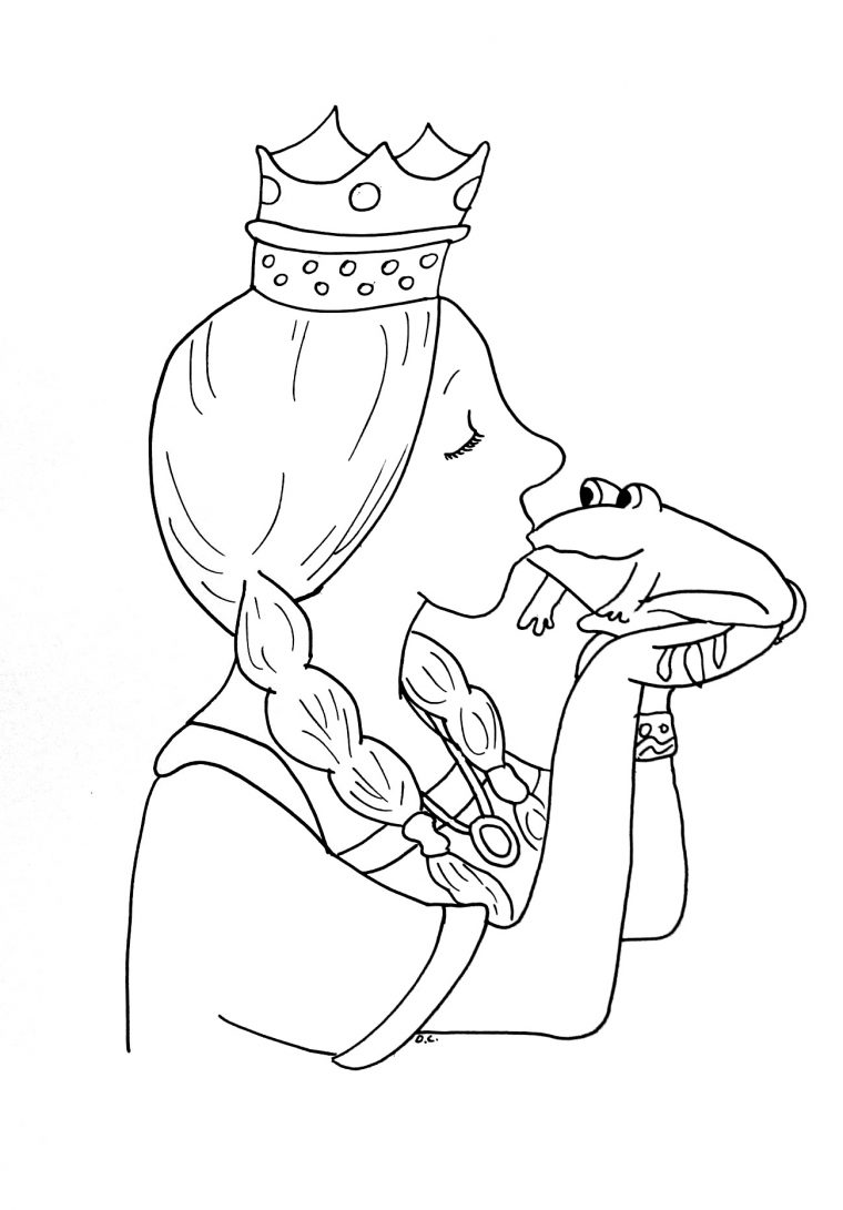 Coloriage De Princesse Pour Enfants – Coloriage Princesses intérieur Dessin De Princesse Facile