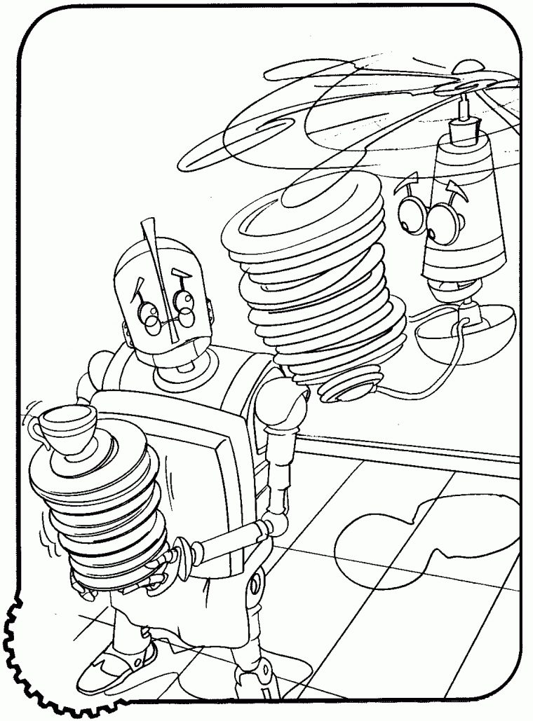 Coloriage De Robots À Imprimer Pour Enfants – Coloriage De dedans Coloriage Robots