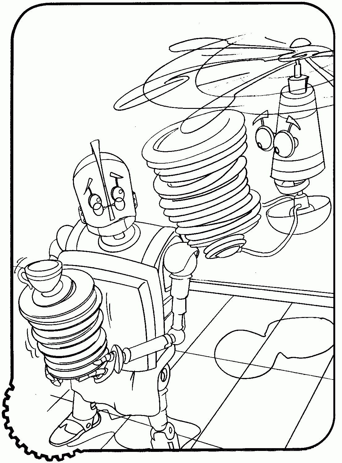 Coloriage De Robots À Imprimer Pour Enfants - Coloriage De dedans Coloriage Robots