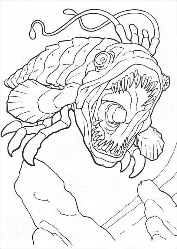 Coloriage De Star Wars, Dessin Un Monstre Qui Veut Les intérieur Monstre A Colorier 