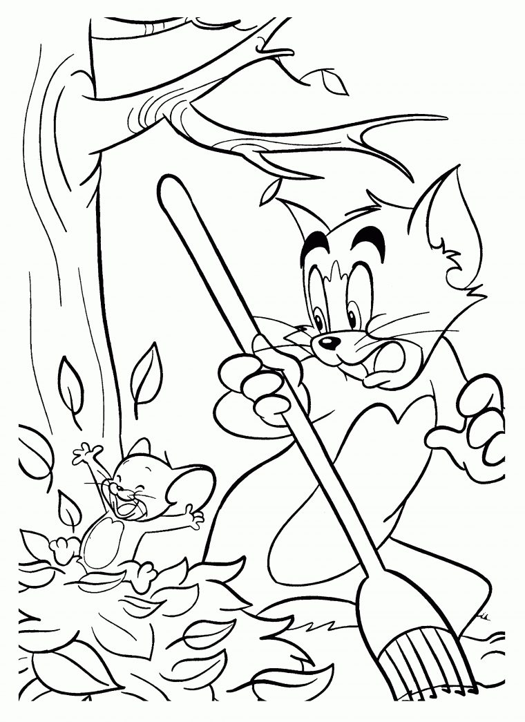 Coloriage De Tom Et Jerry À Colorier Pour Enfants concernant Tom Et Jerry Coloriage