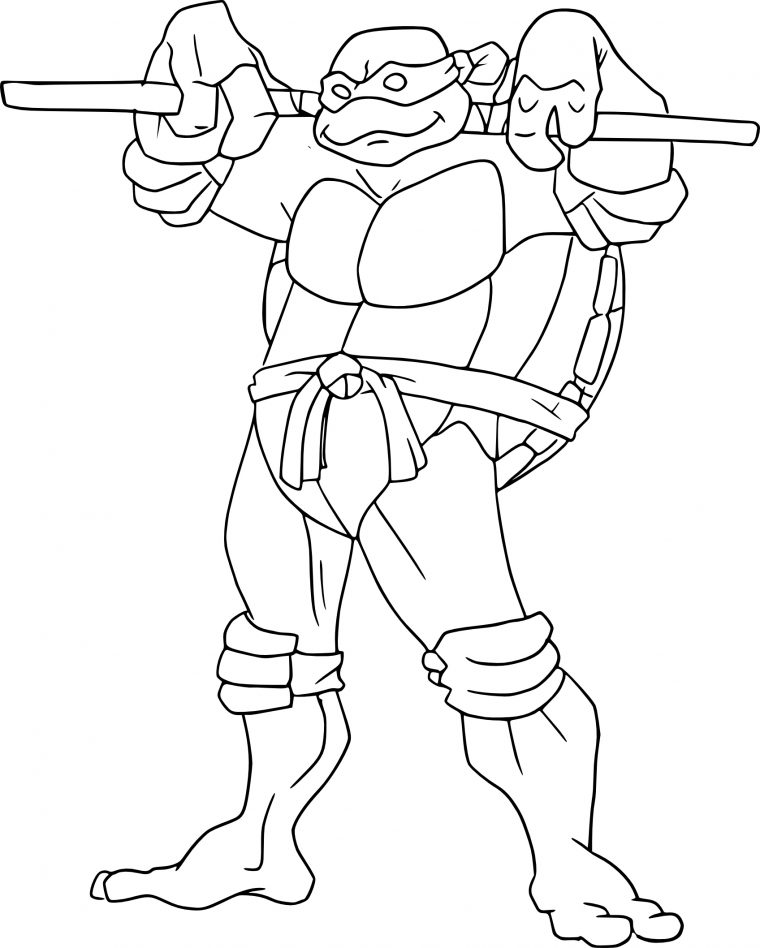 Coloriage De Tortue Ninja Donatello À Imprimer Sur intérieur Coloriage À Imprimer Tortue Ninja