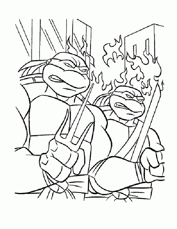 Coloriage De Tortues Ninja À Colorier Pour Enfants à Dessin Tortue Ninja