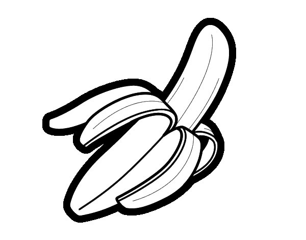 Coloriage De Une Banane Pour Colorier - Coloritou destiné Banane Coloriage 