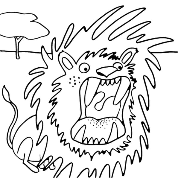 Coloriage Dessin Lion En Ligne Gratuit À Imprimer intérieur Coloriage Lion À Imprimer 