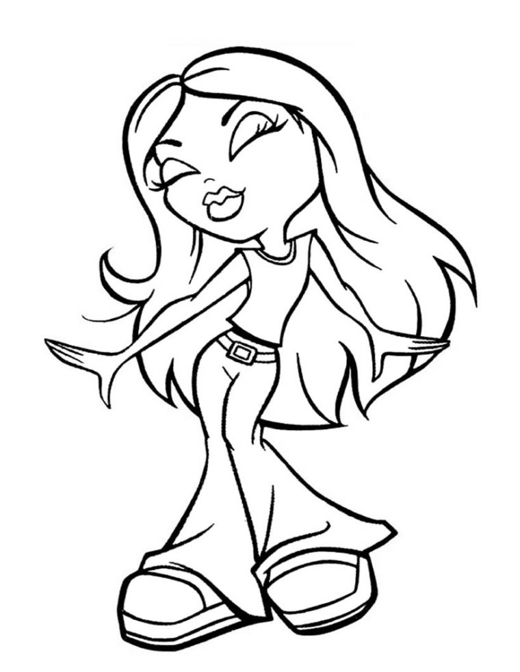 Coloriage Dessins Bratz 6 avec Bratz Coloriage