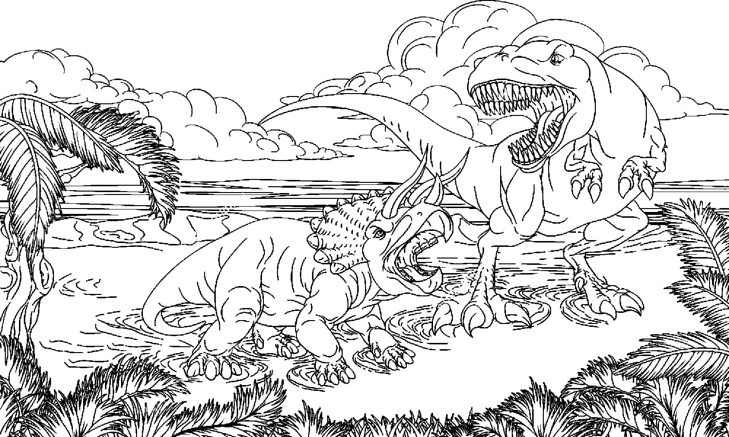 Coloriage Dinosaure  120 Coloriages À Imprimer Pour Enfants concernant Coloriage Dinosaures 