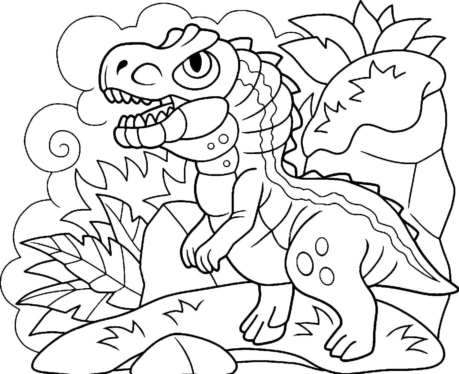 Coloriage Dinosaure  120 Coloriages À Imprimer Pour Enfants dedans Coloriage Dinosaures 