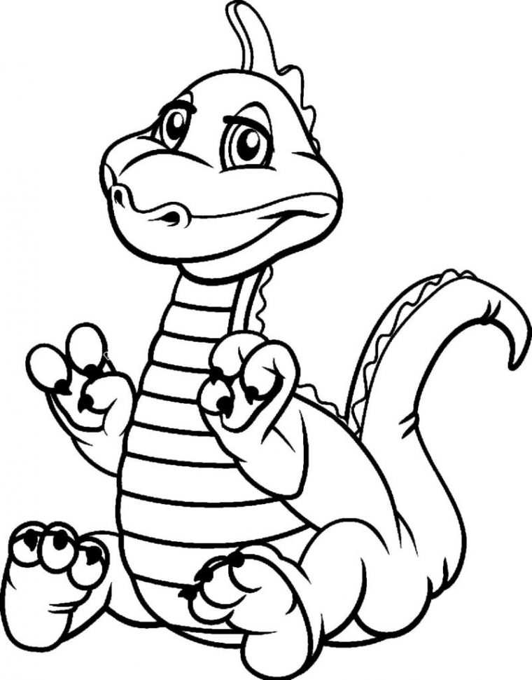 Coloriage Dinosaure  120 Coloriages À Imprimer Pour Enfants serapportantà Dinosaure Dessin