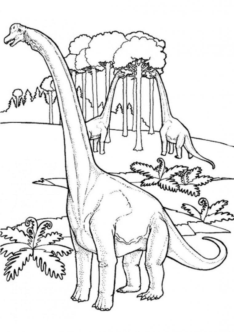 Coloriage Dinosaure À Imprimer Gratuitement  Moncoloriage.fr concernant Coloriage Dinosaures