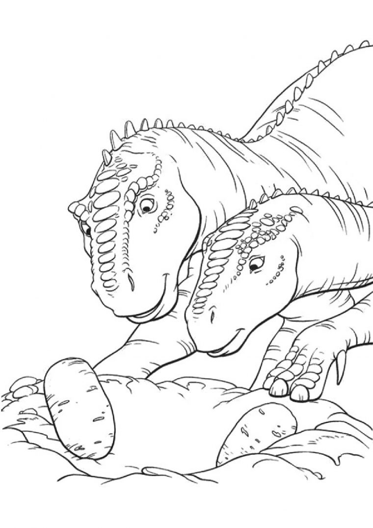 Coloriage Dinosaure À Imprimer Gratuitement  Moncoloriage.fr pour Coloriage Dinosaures