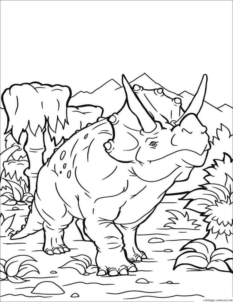 Coloriage Dinosaure Enfant Simple De Jurassic Park Dessin tout Dinosaure Dessin