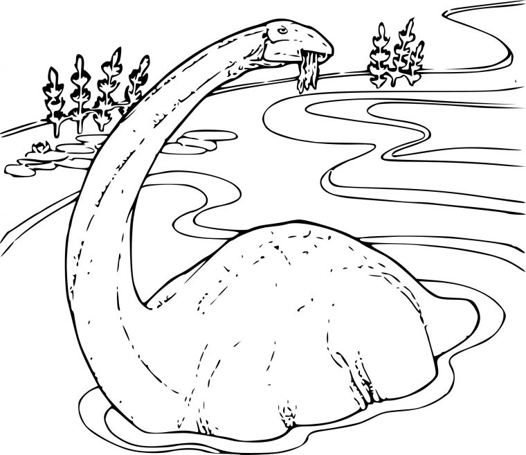 Coloriage Dinosaure Marin Dessin À Imprimer Sur Coloriages avec Dinosaure Dessin