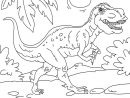 Coloriage Dinosaure - Tyrannosaurus Rex - Coloriages à Dessin De Dinosaure À Imprimer Gratuit