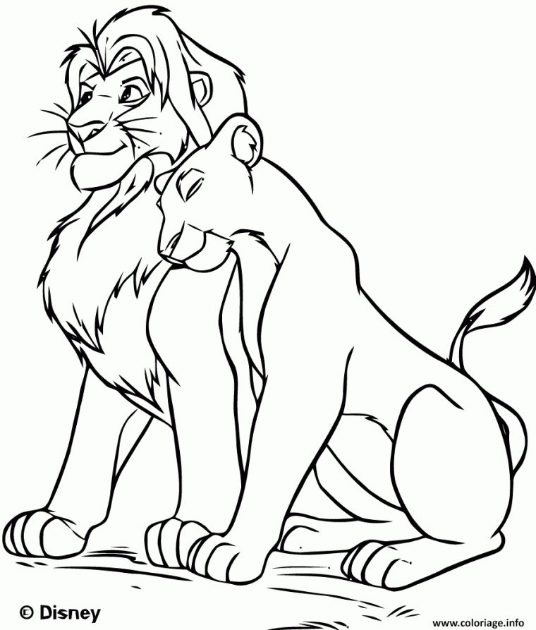 Coloriage Disney Le Roi Lion 2019 Dessin Roi Lion À Imprimer dedans Coloriage Roi Lion À Imprimer