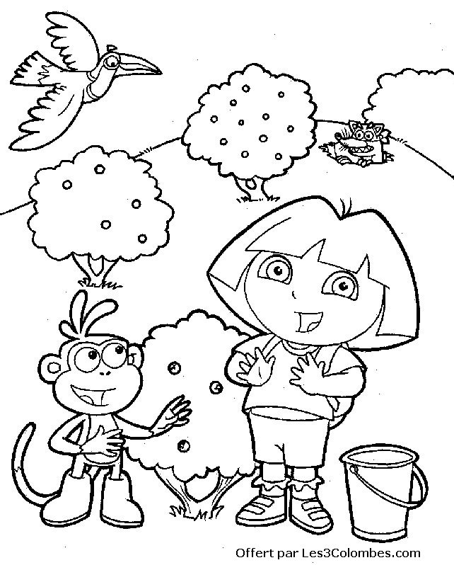 Coloriage Dora 56 - Coloriage En Ligne Gratuit Pour Enfant tout Coloriage De Dora En Ligne 