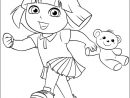 Coloriage - Dora Et Teddy serapportantà Dora Dessin