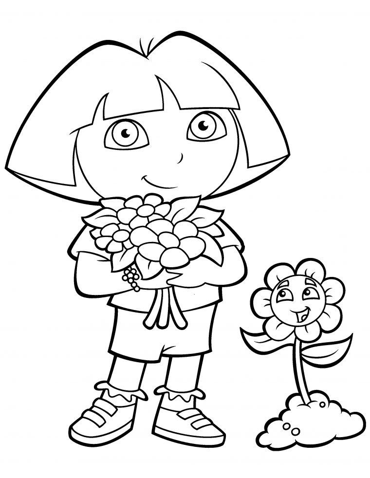 Coloriage Dora L'Exploratrice #29957 (Dessins Animés serapportantà Dora Dessin