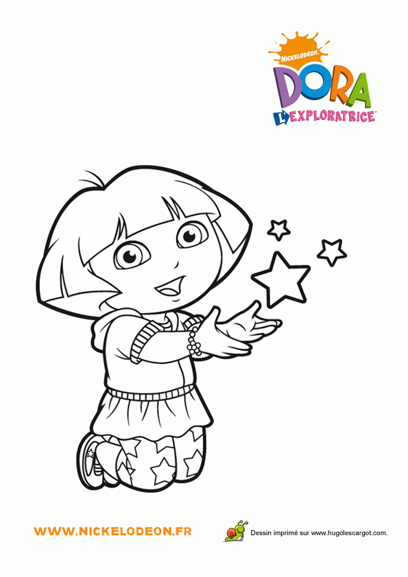 Coloriage Dora L&amp;#039;Exploratrice encequiconcerne Coloriage De Dora En Ligne 