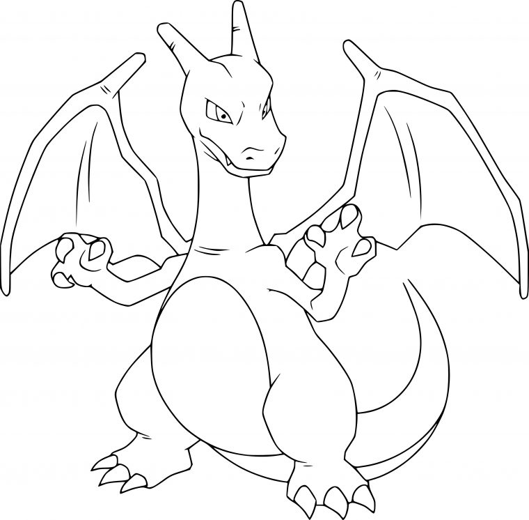 Coloriage Dracaufeu À Imprimer encequiconcerne Image Pokemon À Imprimer En Couleur