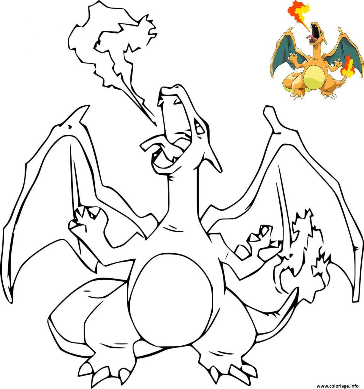 Coloriage Dracaufeu Ex Pokemon Avec Dessin Modele Dessin concernant Coloriage Pokemon Ex